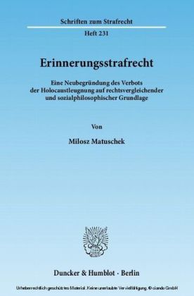 Erinnerungsstrafrecht.
