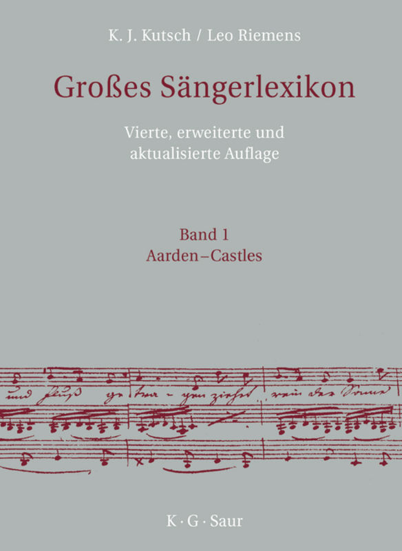 Großes Sängerlexikon main product photo