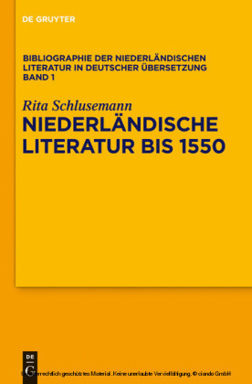 Niederländische Literatur bis 1550