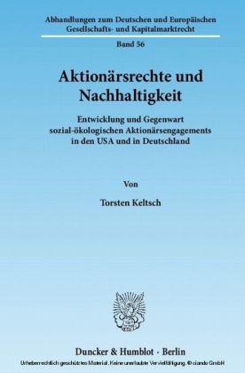 Aktionärsrechte und Nachhaltigkeit.
