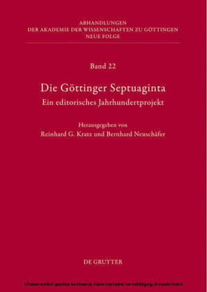 Die Göttinger Septuaginta