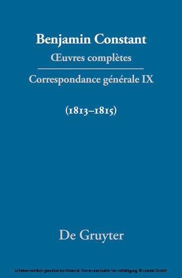 Correspondance générale 1813-1815 main product photo