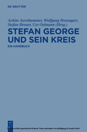 Stefan George und sein Kreis main product photo