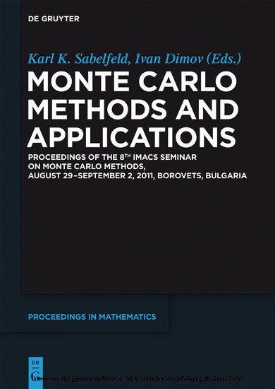 Monte Carlo Methods and Applications main product photo