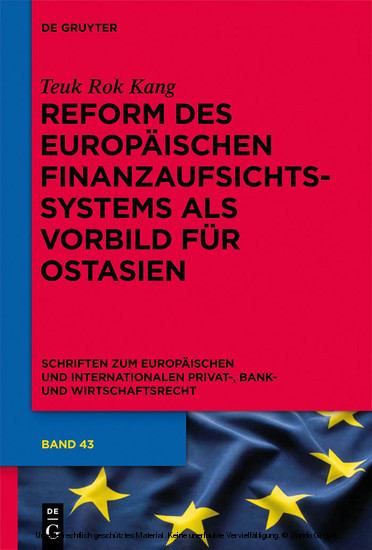 Reform des europäischen Finanzaufsichtssystems als Vorbild für Ostasien main product photo
