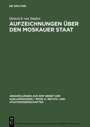 Aufzeichnungen über den Moskauer Staat