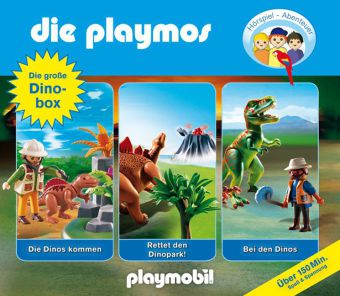 Die Playmos - Die große Dino-Box, 3 Audio-CDs main product photo