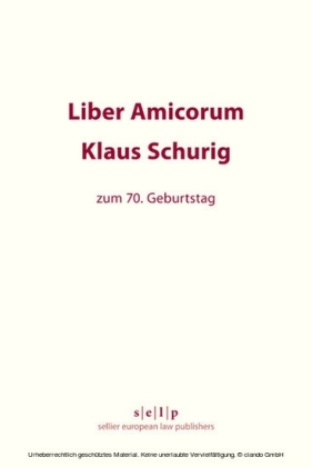 Liber Amicorum Klaus Schurig