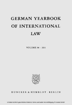 German Yearbook of International Law / Jahrbuch für Internationales Recht.