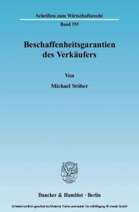 Beschaffenheitsgarantien des Verkäufers.