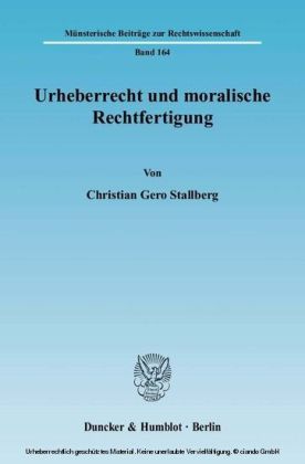 Urheberrecht und moralische Rechtfertigung.