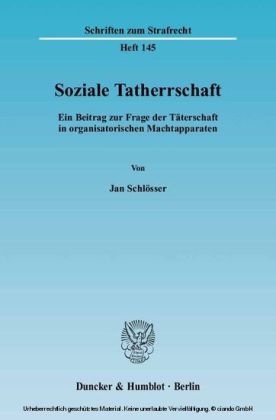 Soziale Tatherrschaft.