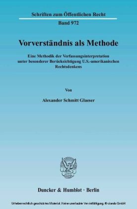 Vorverständnis als Methode.