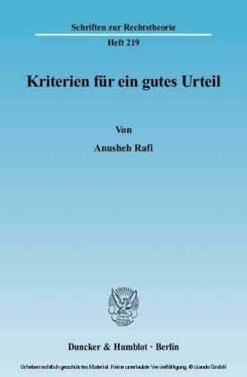 Kriterien für ein gutes Urteil. main product photo