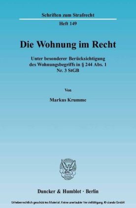 Die Wohnung im Recht.