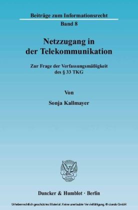 Netzzugang in der Telekommunikation.