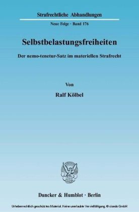 Selbstbelastungsfreiheiten.