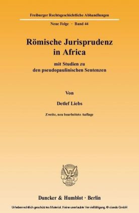 Römische Jurisprudenz in Africa main product photo