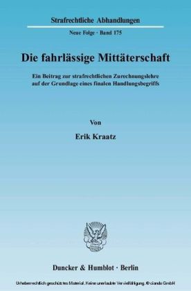 Die fahrlässige Mittäterschaft.