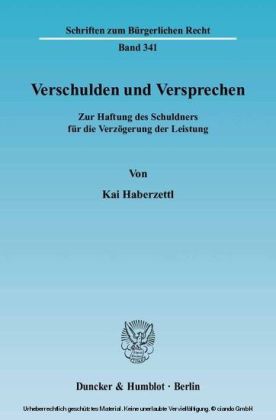 Verschulden und Versprechen.