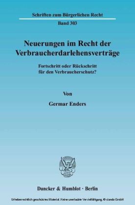 Neuerungen im Recht der Verbraucherdarlehensverträge.