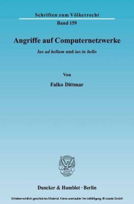 Angriffe auf Computernetzwerke.