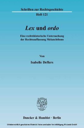 "Lex" und "ordo".