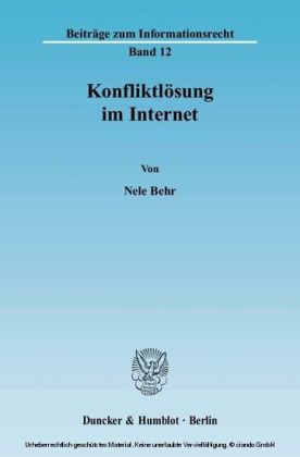 Konfliktlösung im Internet.