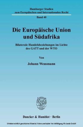 Die Europäische Union und Südafrika.