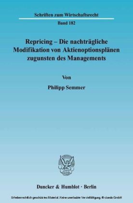 Repricing - Die nachträgliche Modifikation von Aktienoptionsplänen zugunsten des Managements.