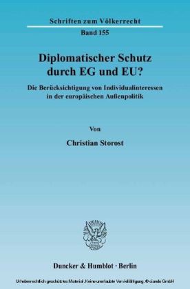 Diplomatischer Schutz durch EG und EU? main product photo