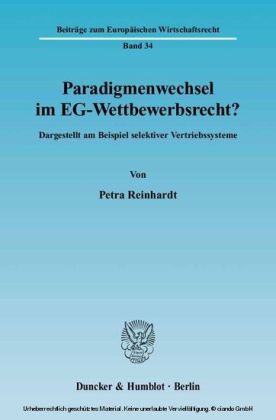 Paradigmenwechsel im EG-Wettbewerbsrecht?