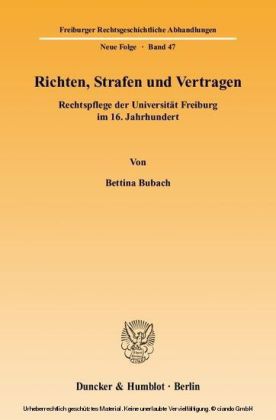 Richten, Strafen und Vertragen.