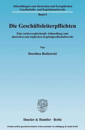 Die Geschäftsleiterpflichten. main product photo