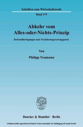 Abkehr vom Alles-oder-Nichts-Prinzip.