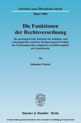 Die Funktionen der Rechtsverordnung.