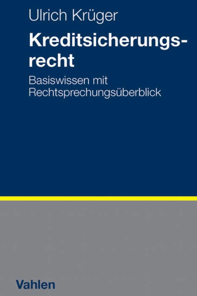 Kreditsicherungsrecht main product photo