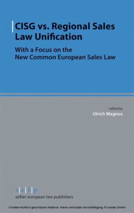 CISG vs. Regional Sales Law Unification