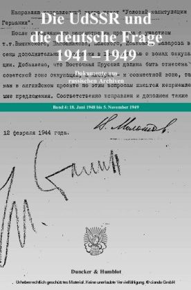 Die UdSSR und die deutsche Frage 1941-1949. main product photo