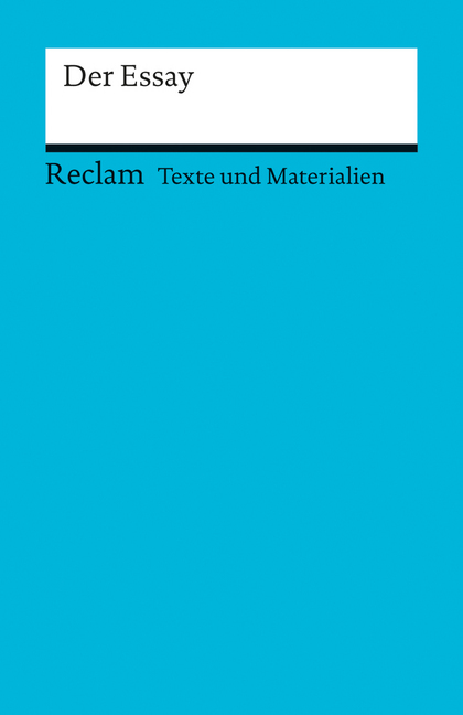 Der Essay. (Texte und Materialien für den Unterricht) main product photo
