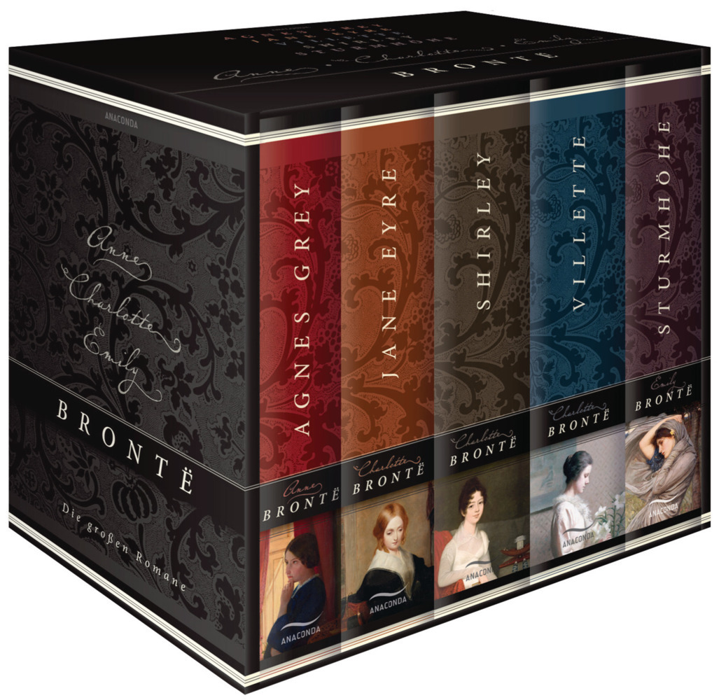 Brontë, Die großen Romane - Agnes Grey - Jane Eyre - Villette - Shirley - Sturmhöhe (5 Bände im Schuber) main product photo