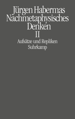 Nachmetaphysisches Denken. Bd.2