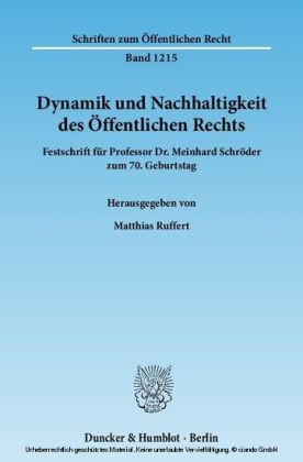 Dynamik und Nachhaltigkeit des Öffentlichen Rechts. main product photo
