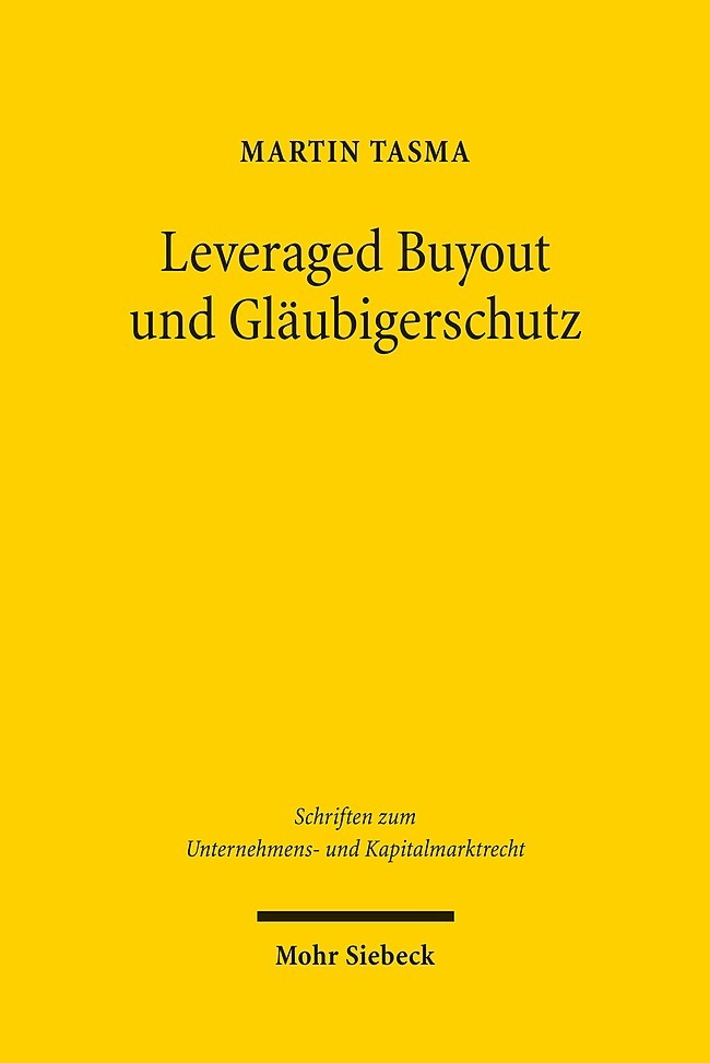 Leveraged Buyout und Gläubigerschutz main product photo