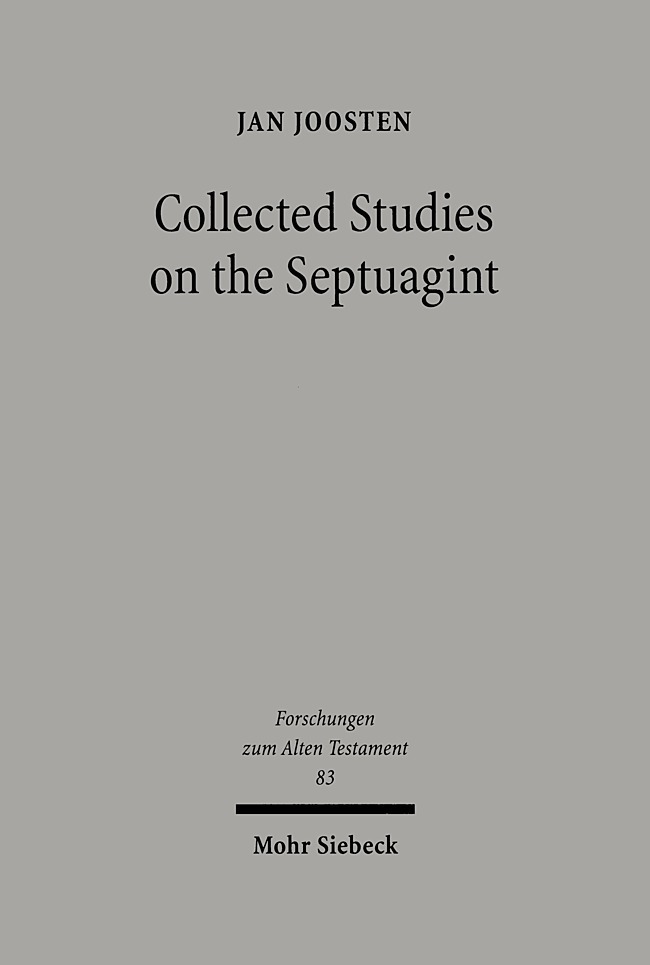 Collected Studies on the Septuagint main product photo