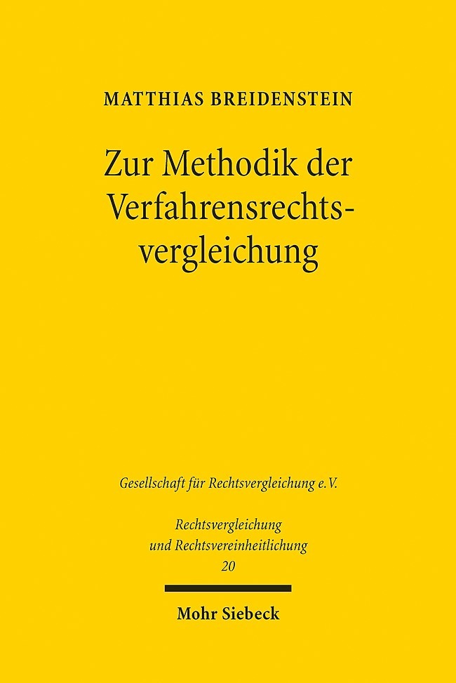 Zur Methodik der Verfahrensrechtsvergleichung main product photo