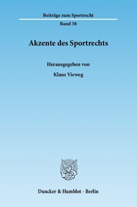 Akzente des Sportrechts.