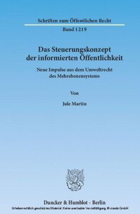 Das Steuerungskonzept der informierten Öffentlichkeit. main product photo