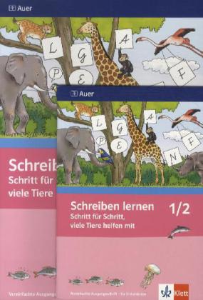 Schreiben lernen Schritt für Schritt, viele Tiere helfen mit