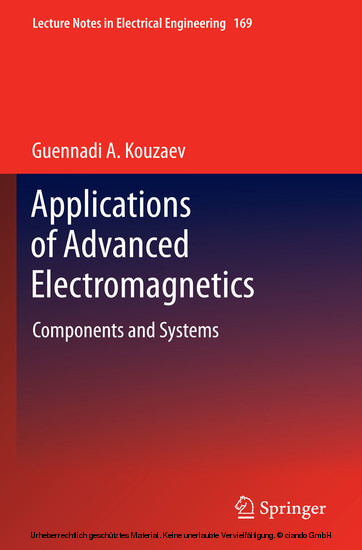 Applications of Advanced Electromagnetics main product photo